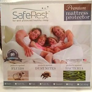 Safe rest twin premium mattress protector.